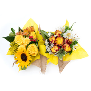Bouqueto Yellow - pack 12 Yellow flowers - fresh-cut flowers by Bloomingmore - perfect for gifting or decoration