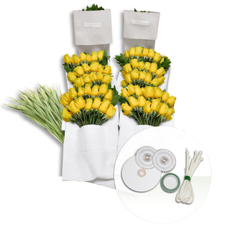 DIY Wedding Yellow Roses Collection Yellow roses - fresh-cut roses by Bloomingmore - for custom arrangements and home decor