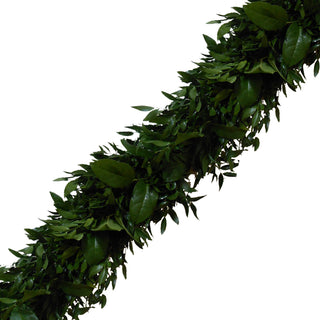 Fresh Handmade Garland - Italian Ruscus & Salal Green flowers - fresh-cut flowers by Bloomingmore - ideal for weddings and floral events