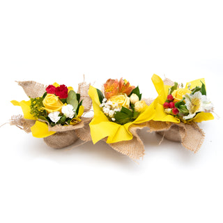 Mini Bouqueto Yellow - pack 20 Yellow flowers - fresh-cut flowers by Bloomingmore - perfect for gifting or decoration