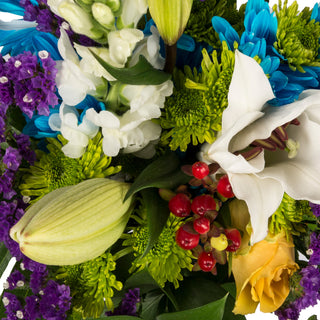 Blue Daydream Flower Mixed Bouquet Blue flowers - fresh-cut flowers by Bloomingmore - ideal for weddings and floral events