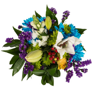 Blue Daydream Flower Mixed Bouquet Blue flowers - fresh-cut flowers by Bloomingmore - ideal for weddings and floral events