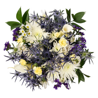Cool Waters Flower Mixed Bouquet Cool flowers - fresh-cut flowers by Bloomingmore - ideal for weddings and floral events