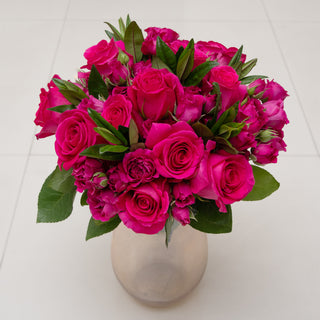 Luxe Blossom Bouquet - Hot Pink Pink flowers - fresh-cut flowers by Bloomingmore - ideal for weddings and floral events