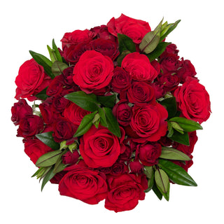Luxe Blossom Bouquet - Red Red flowers - fresh-cut flowers by Bloomingmore - ideal for weddings and floral events