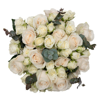 Opulent Blossom Bouquet White flowers - fresh-cut flowers by Bloomingmore - ideal for weddings and floral events
