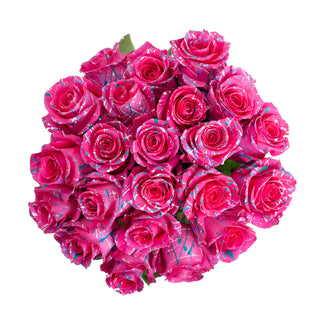 Annet Confetti Painted Roses Pink roses - fresh-cut roses by Bloomingmore - ideal for weddings and floral events