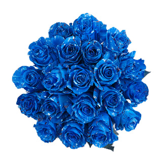 Independence Confetti Tinted Roses Blue roses - fresh-cut roses by Bloomingmore - ideal for weddings and floral events