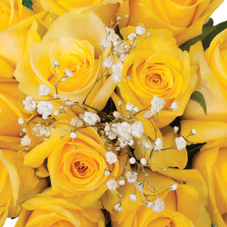 Dozen Yellow Roses Bouquet - pack 18 Yellow roses - fresh-cut roses by Bloomingmore - ideal for weddings and floral events