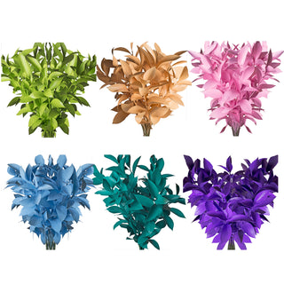 Assorted Neon Painted Ruscus Green flowers - fresh-cut flowers by Bloomingmore - ideal for weddings and floral events