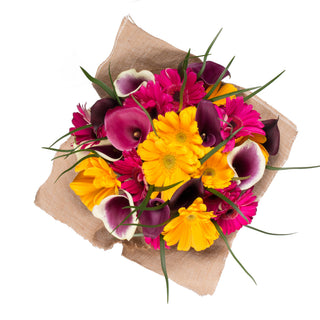 Violet Divinity with Burlap Violet flowers - fresh-cut flowers by Bloomingmore - perfect for gifting or decoration