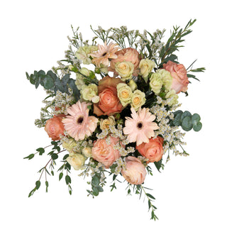 Peach Serenade Bouquet Peach flowers - fresh-cut flowers by Bloomingmore - perfect for gifting or decoration